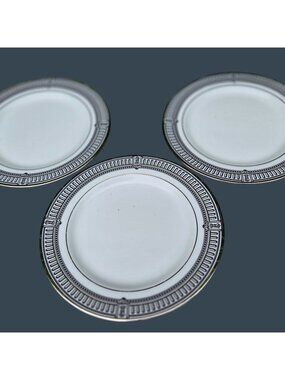 3 Lenox Architects Table Bread & Butter Plates Fine Bone China 6 3/8".